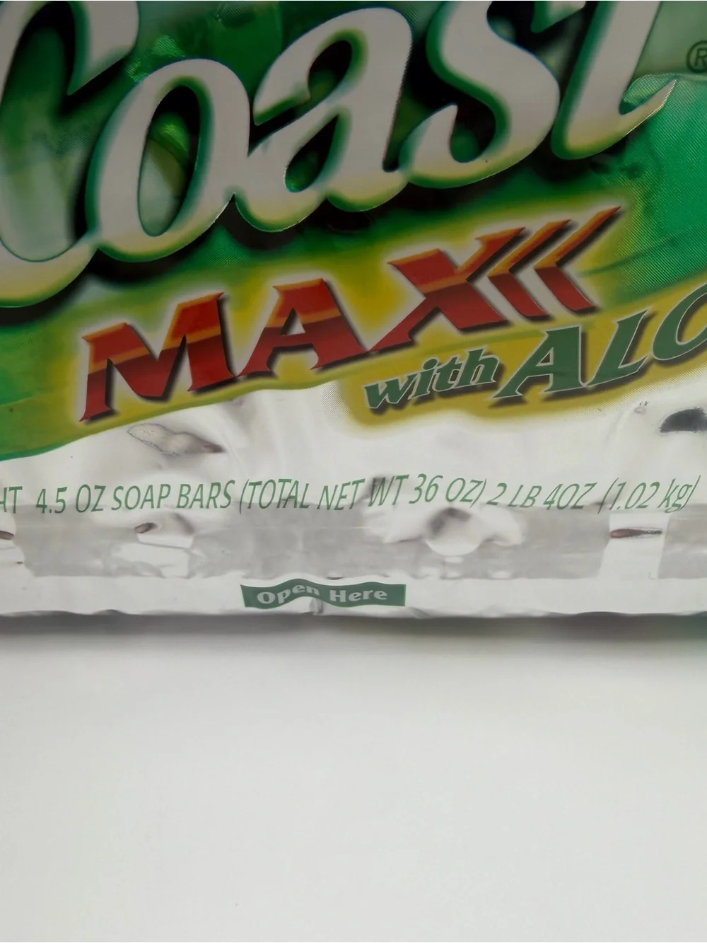 Vintage Coast Max Bar Soap with Aloe 4.5 oz Bars -  8 Bath Bars